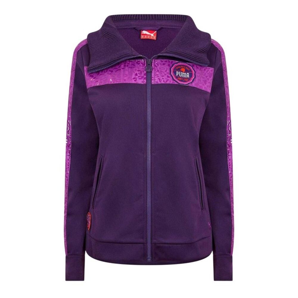 Puma Womens/Ladies Animal Print Track Jacket / Purple